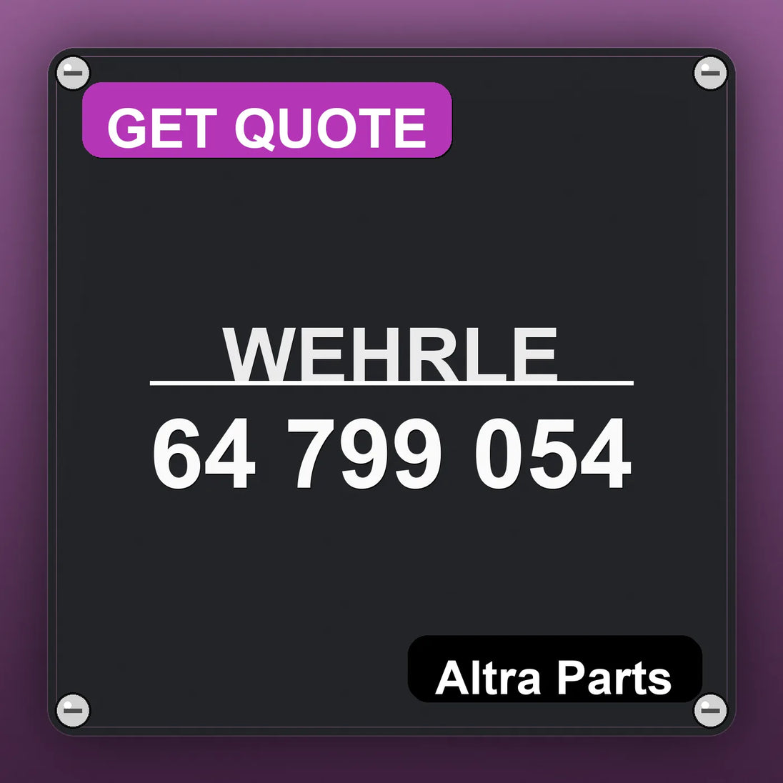 WEHRLE 64 799 054 | Altra Parts