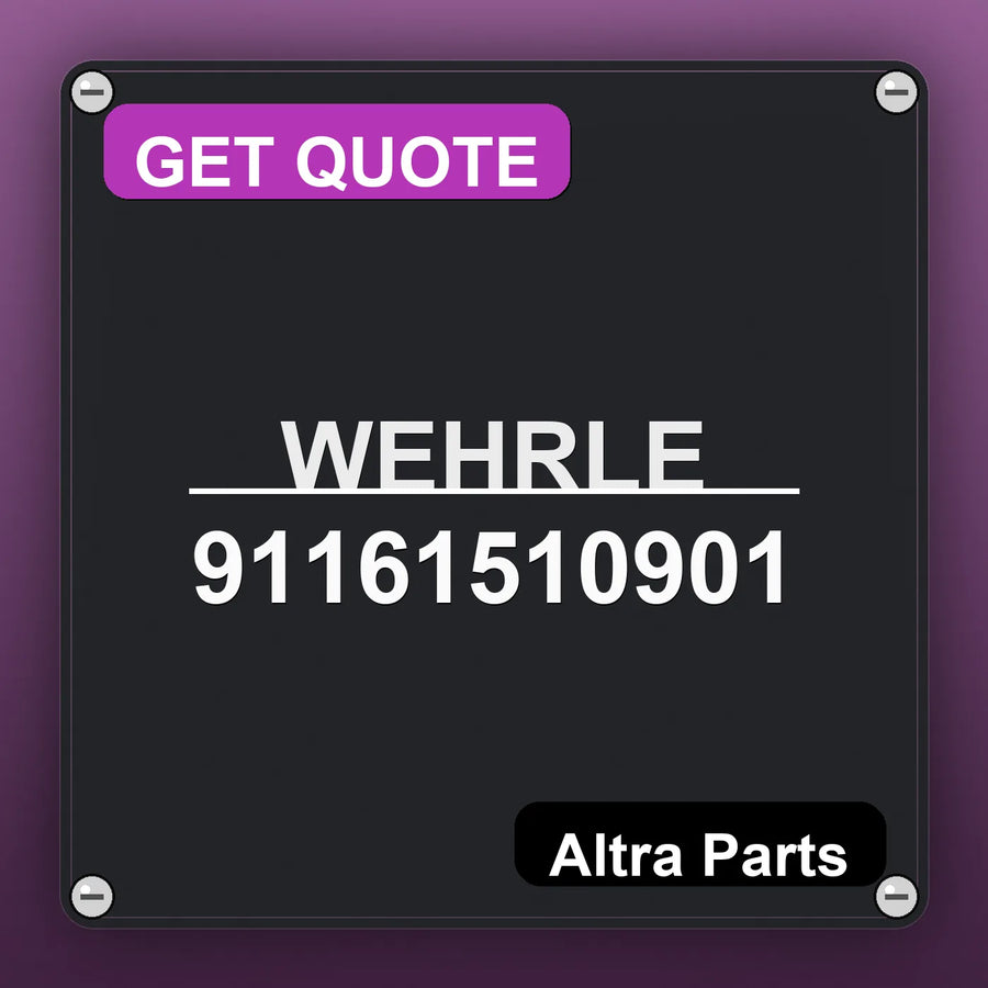 WEHRLE 91161510901 industrial nameplate style image – Altra Parts. GET QUOTE.