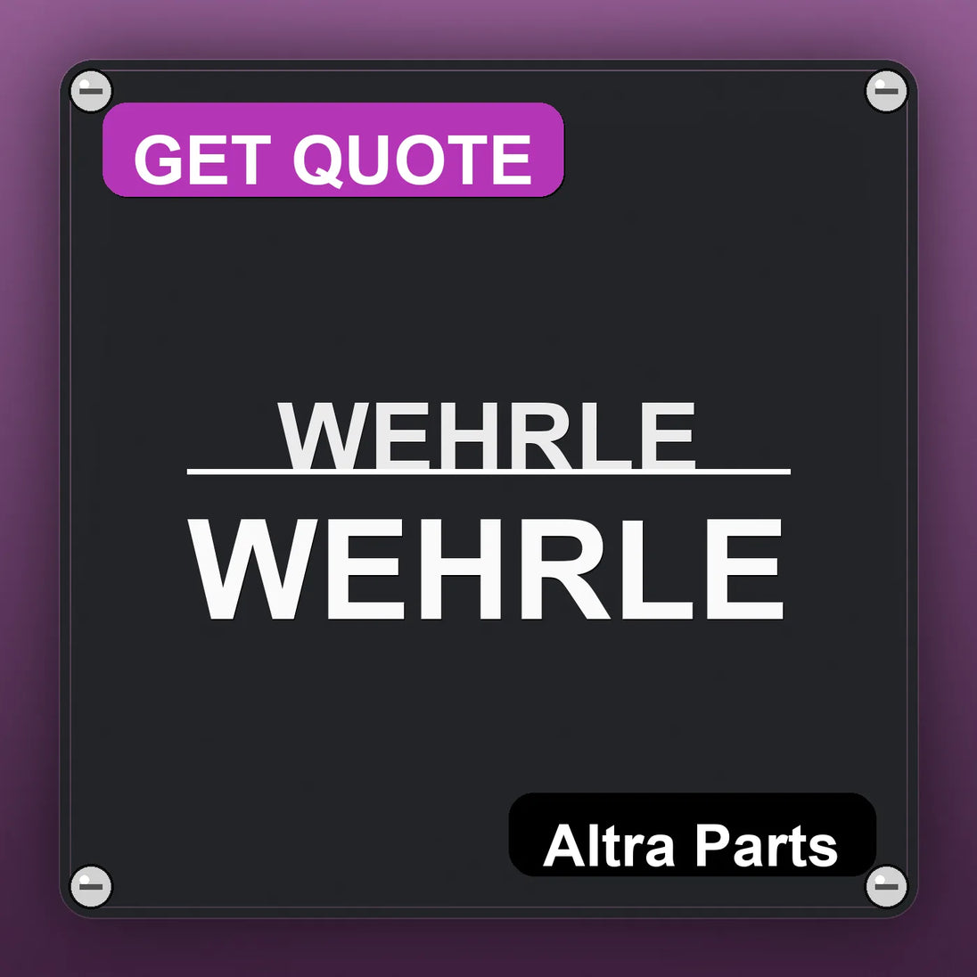 WEHRLE WEHRLE | Altra Parts