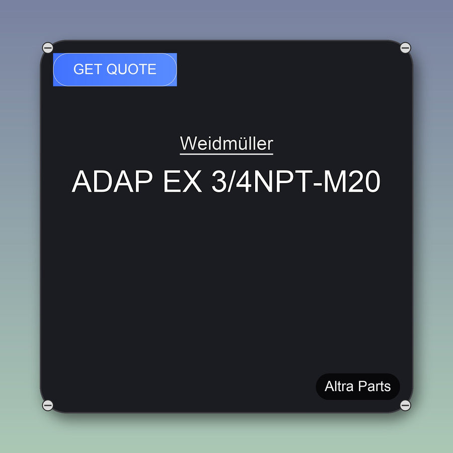 Weidmüller ADAP EX 3/4NPT-M20 industrial spare part – fast international delivery & worldwide shipping