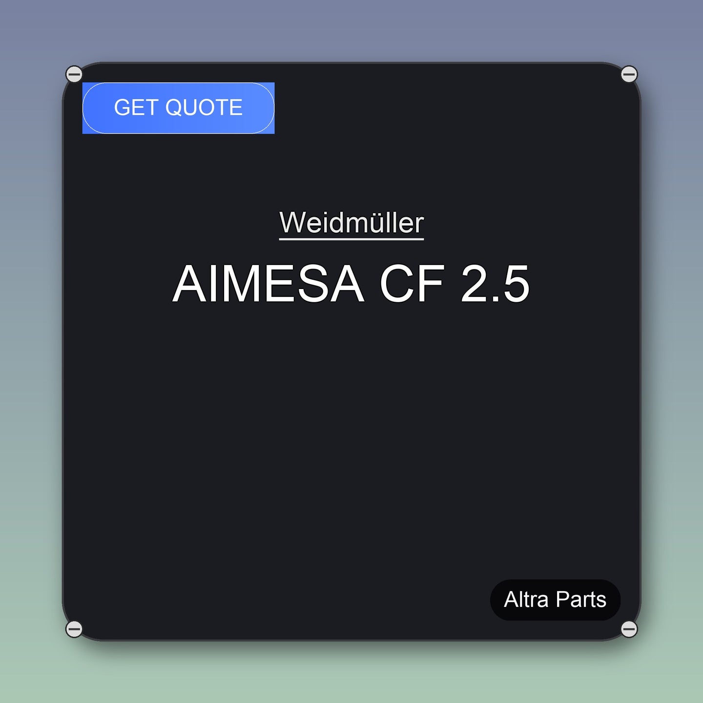 Weidmüller AIMESA CF 2.5 industrial spare part – fast international delivery & worldwide shipping
