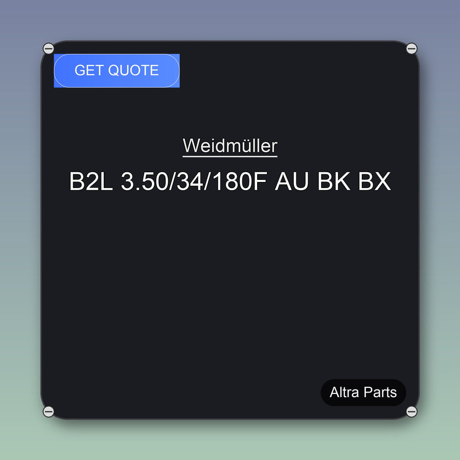 Weidmüller B2L 3.50/34/180F AU BK BX industrial spare part – fast international delivery & worldwide shipping