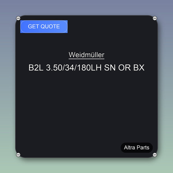 Weidmüller B2L 3.50/34/180LH SN OR BX industrial spare part – fast international delivery & worldwide shipping