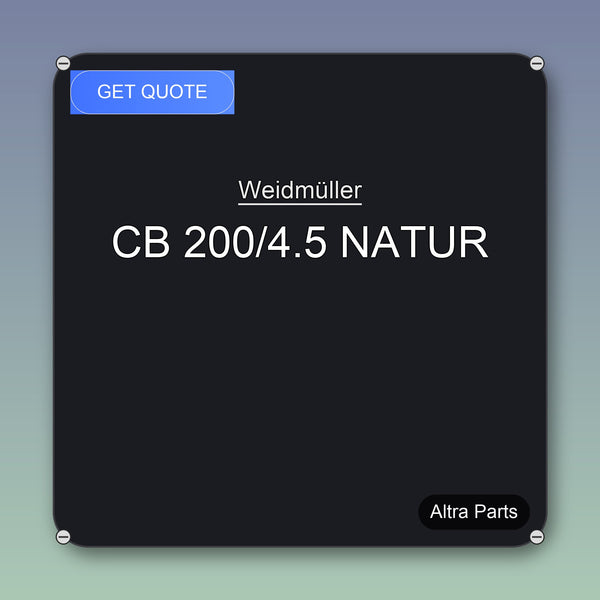 Weidmüller CB 200/4.5 NATUR industrial spare part – fast international delivery & worldwide shipping