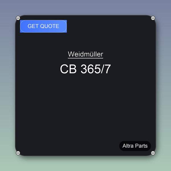 Weidmüller CB 365/7 industrial spare part – fast international delivery & worldwide shipping