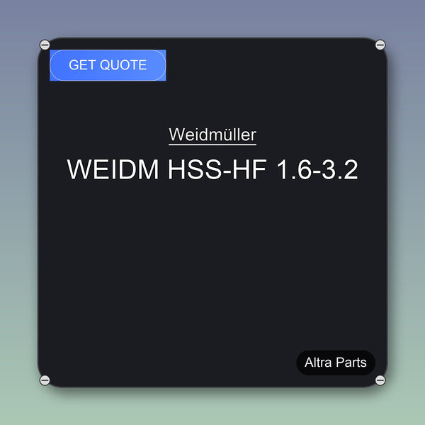 Weidmüller WEIDM HSS-HF 1.6-3.2 industrial spare part – fast international delivery & worldwide shipping