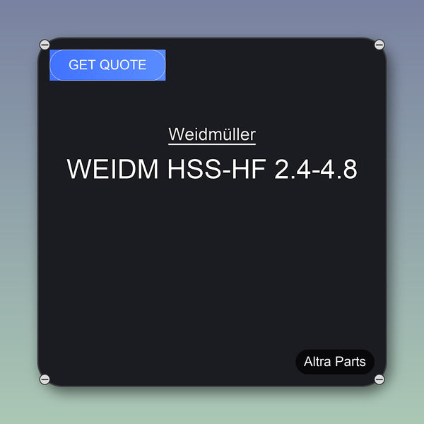Weidmüller WEIDM HSS-HF 2.4-4.8 industrial spare part – fast international delivery & worldwide shipping