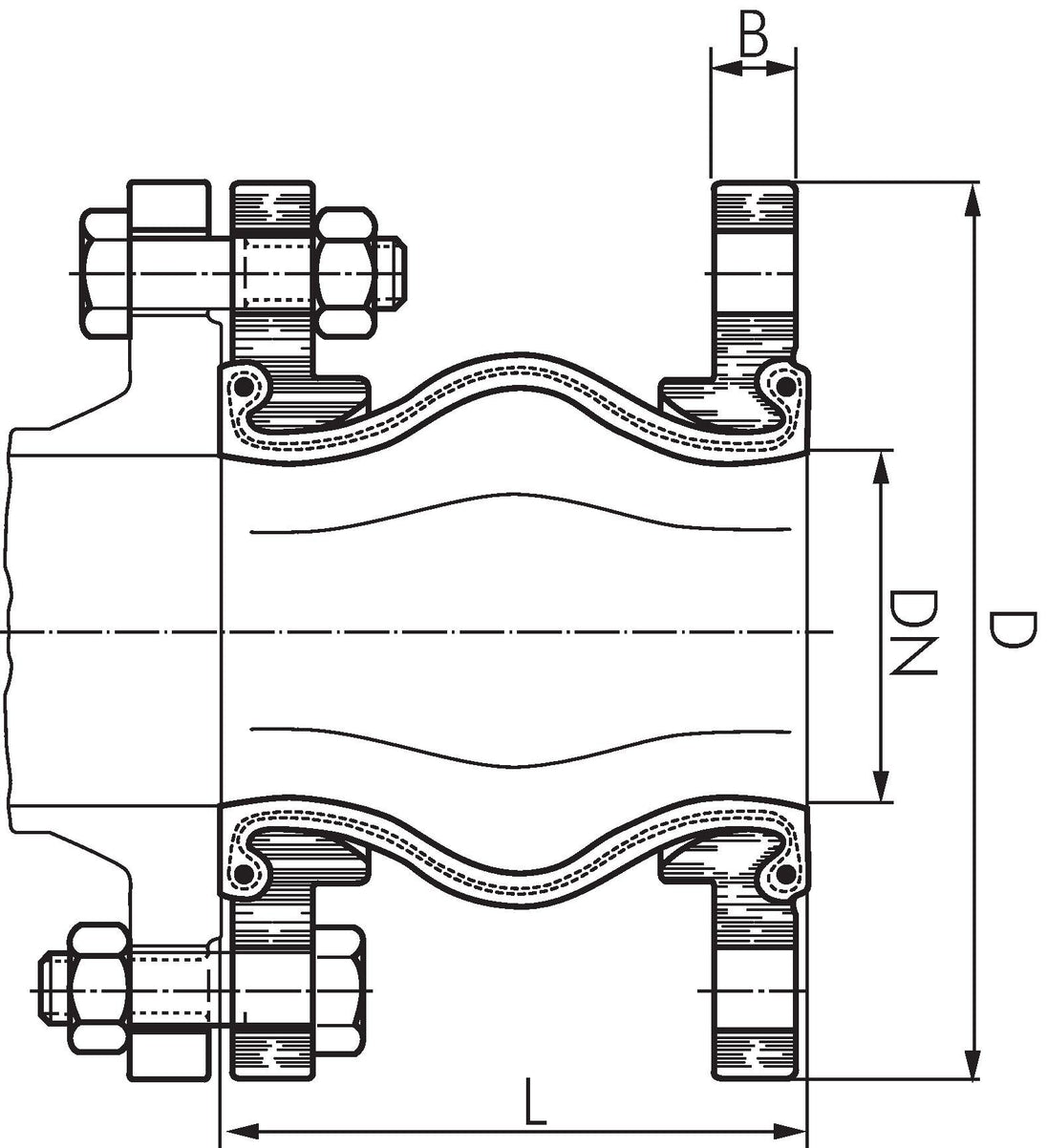 Pn 16 (Max. 10 Bar) KOMFLK 100 detail image