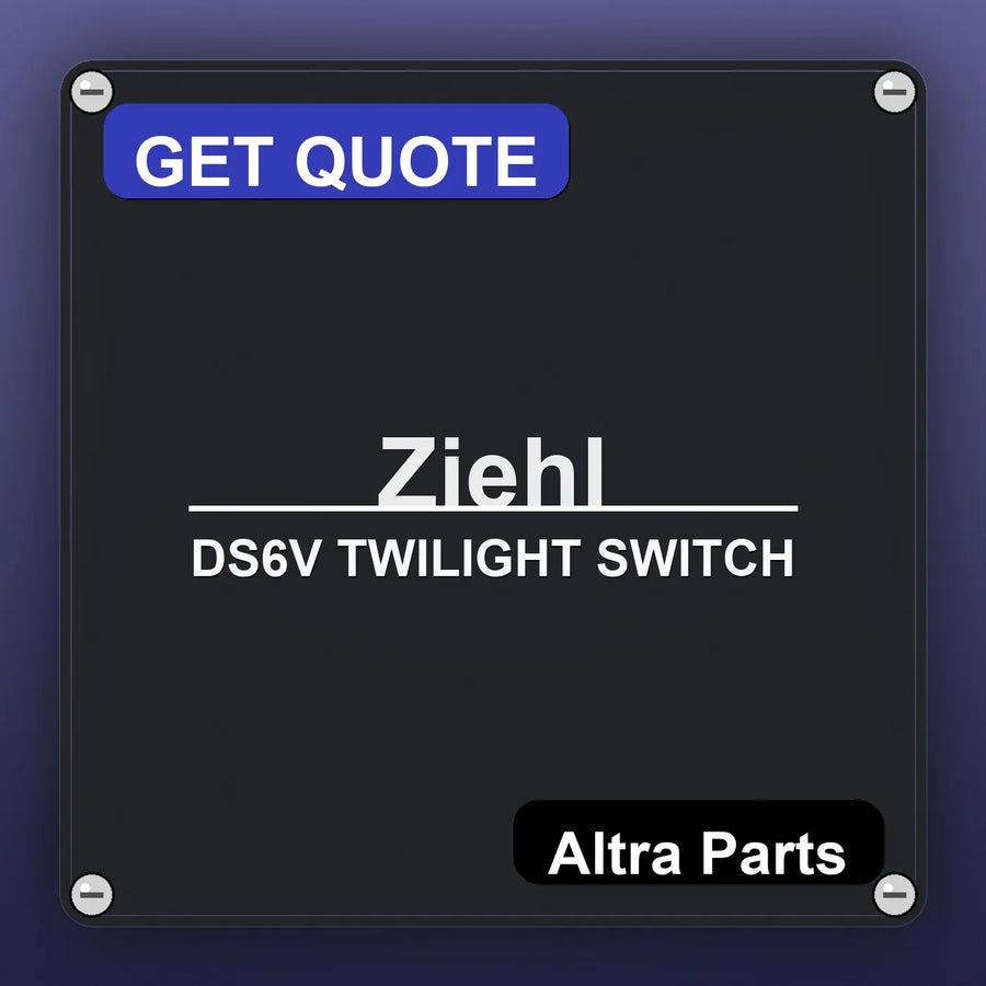 Ziehl DS6V TWILIGHT SWITCH industrial nameplate style image – Altra Parts. GET QUOTE.