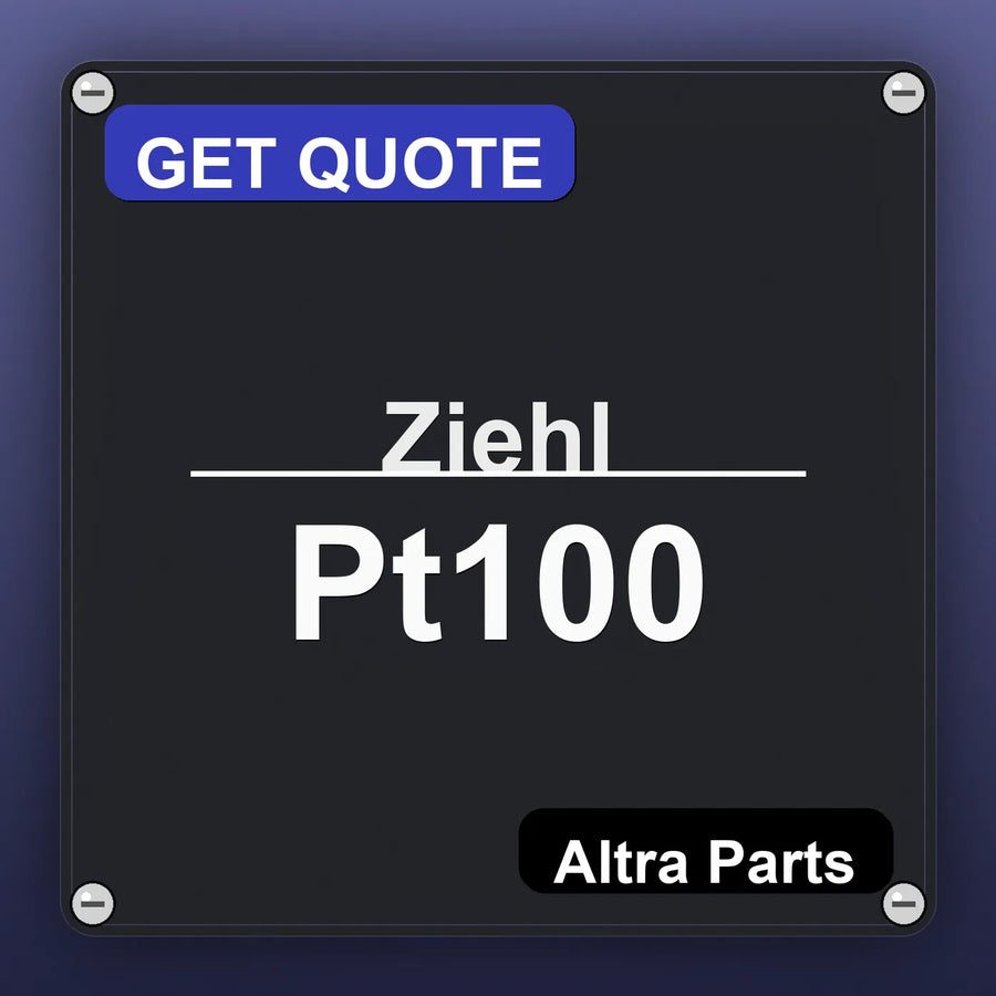 Ziehl Pt100 industrial nameplate style image – Altra Parts. GET QUOTE.