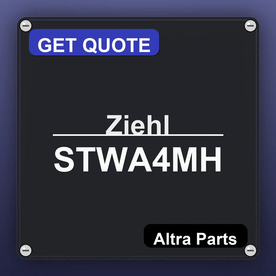 Ziehl STWA4MH industrial nameplate style image – Altra Parts. GET QUOTE.