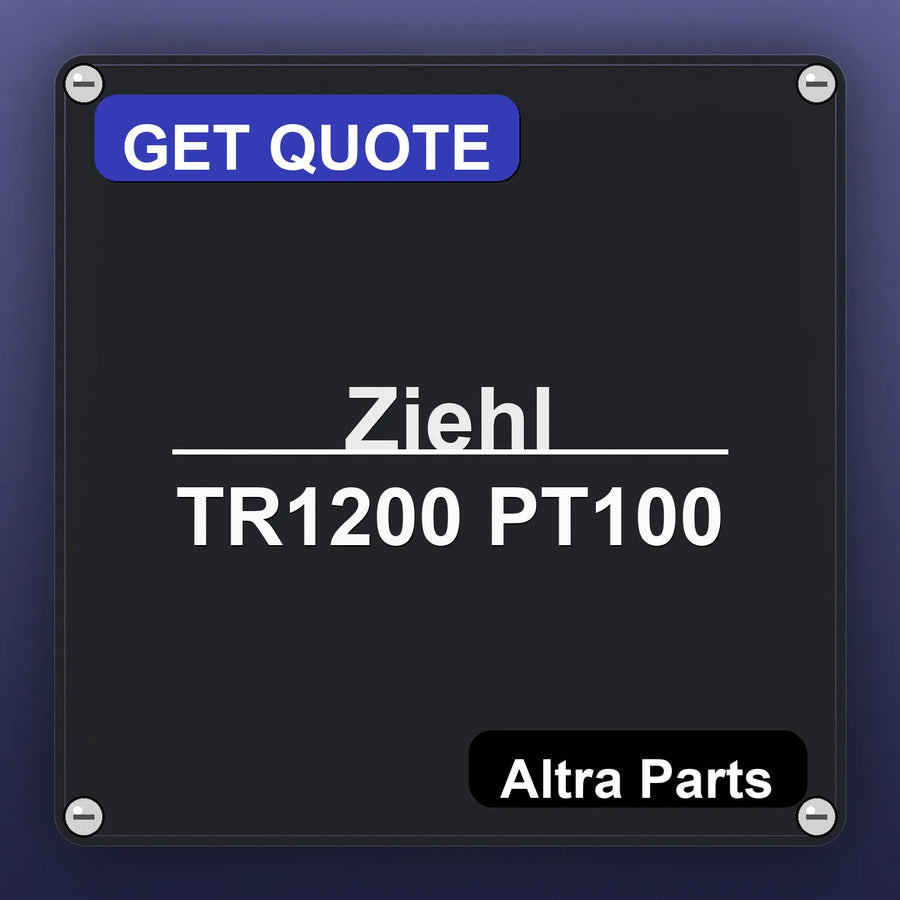 Ziehl TR1200 PT100 industrial nameplate style image – Altra Parts. GET QUOTE.