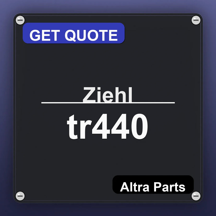 Ziehl tr440 industrial nameplate style image – Altra Parts. GET QUOTE.