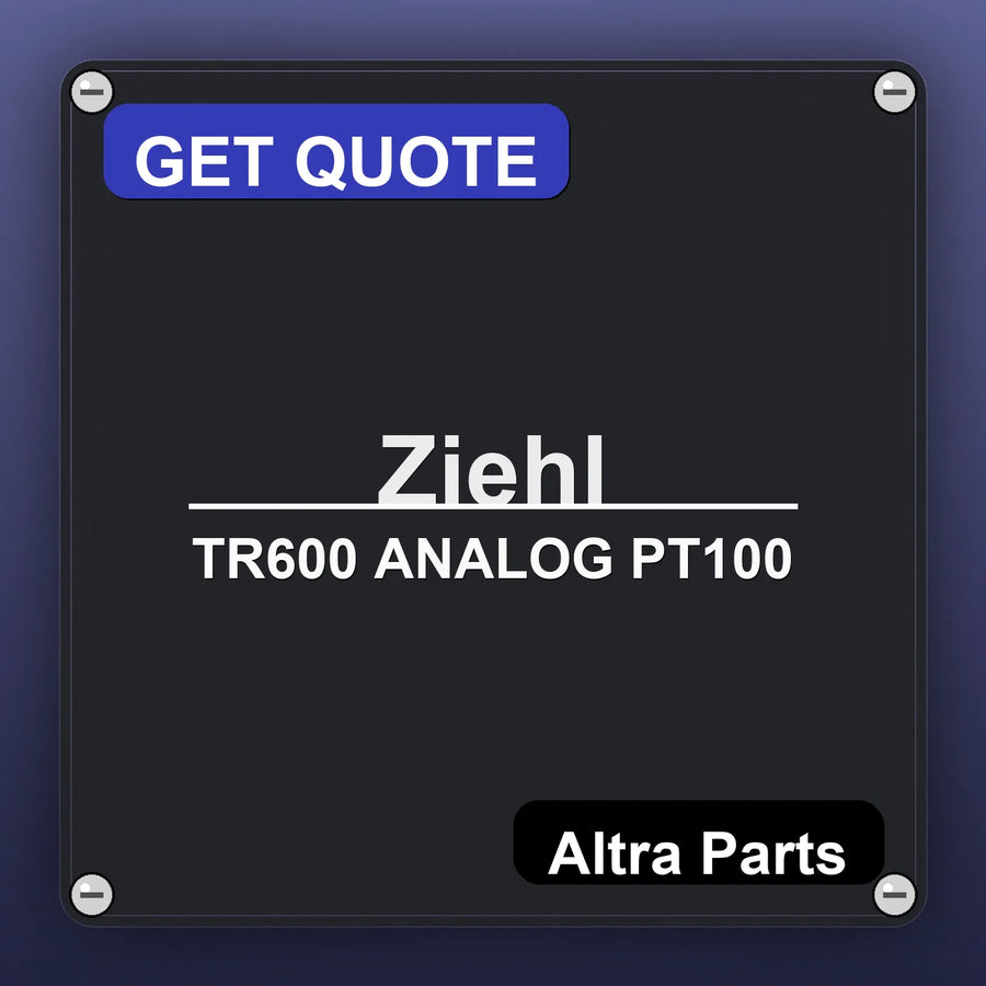 Ziehl TR600 ANALOG PT100 industrial nameplate style image – Altra Parts. GET QUOTE.