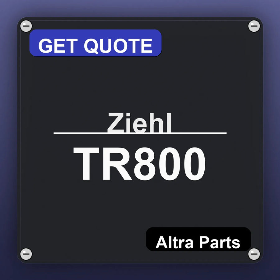 Ziehl TR800 industrial nameplate style image – Altra Parts. GET QUOTE.